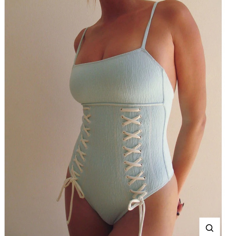 Kylee Cheeky One Piece Swimsuit - Cloud Burst